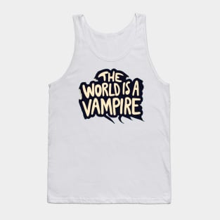 The World is a Vampire Halloween Grunge Music Tank Top